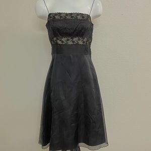 NWT Ann Taylor Petite Little Black Silk Dress Size 6P